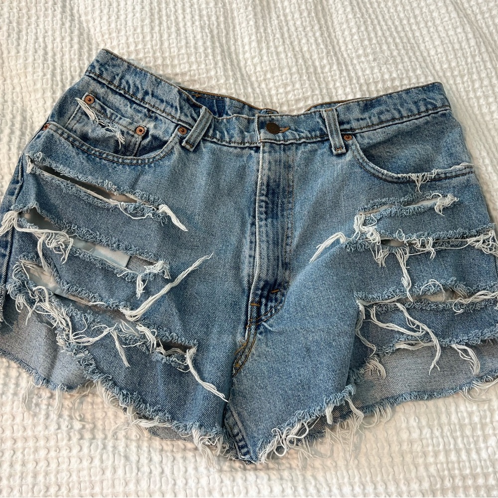Levi. Vintage custom Jean shirt.